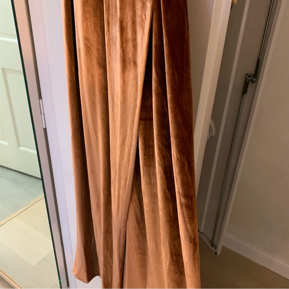 Vince Panné Wrap Dress in Rose Gold Size Small - Picture 8 of 14